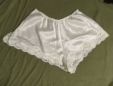Vintage 90s Victoria Secret Silky Lace Shorts Pajama Bottoms Small
