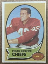 1970 Topps Set-Break #129 Johnny Robinson EX-EXMINT Chiefs HOF FREE SHIPPING