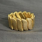 Vintage 1940’s Bugbbee & Niles B&N  Gold Tone Expansion Bracelet Costume Jewelry