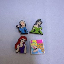 Lot Of 4 Disney Princesses Shoe Charms Crocs Jibbitz
