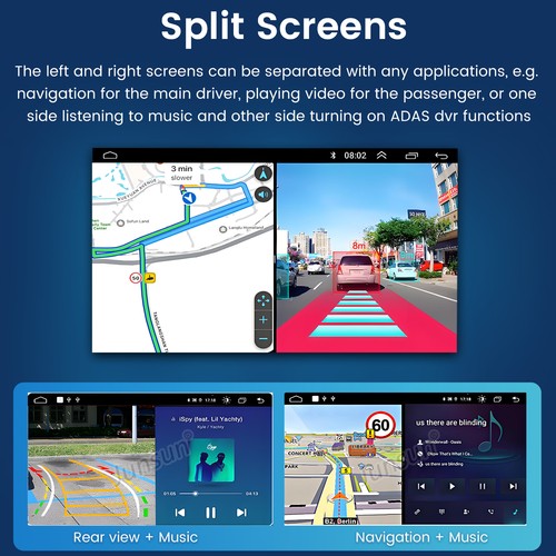 64GB Car Stereo for Chevrolet Chevy Camaro 2010-2015 Android 13 WiFi GPS CarPlay - Picture 15 of 17