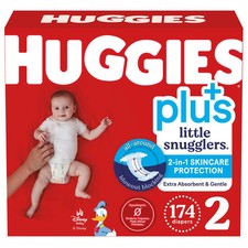 Huggies Little Snugglers Plus Diapers Size 2 174 Count