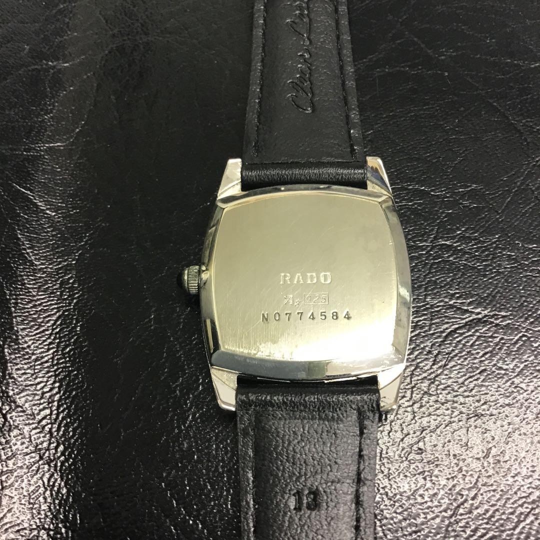 Vintage RADO Elegance Watch Hand Winding Ag925 Silver 28.5mm Swiss