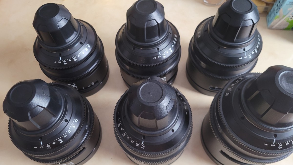 ソニーCINEALTA PK6シネマレンズ 135 T2 SONY SCL-PK6/M CINEALTA Prime Lens Kit 20/25/35/50/85/135mm T2.0