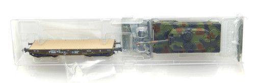 Roco H0 67468 Schwerlastwagen der DB beladen mit Panzer Leopard | Zustand: Gebraucht