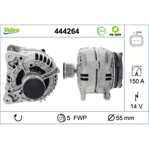 Generator Valeo 444264 FüR Renault Dacia Megane CC Modus Grand Thalia II-image