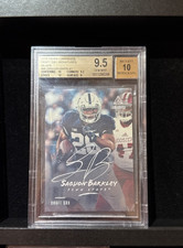 Saquon Barkley On-Card Auto BGS 9.5 2018 Panini Luminance - Draft Day Signature