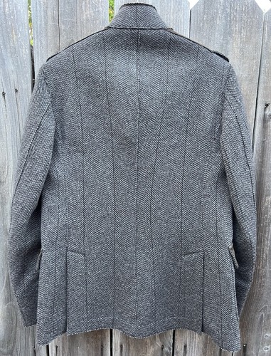 $1,500 Bertolo (Made in Italy) 100% Virgin Wool Mens Blazer Pocket Jacket RARE - Picture 6 of 6