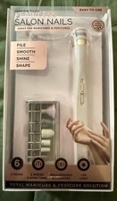 Finishing Touch Flawless Salon Nails Electric File & Drill, 6 Heads, Rechargeab…