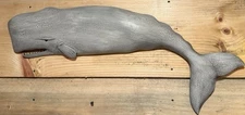 Whale Carving B. Mitchell Signed