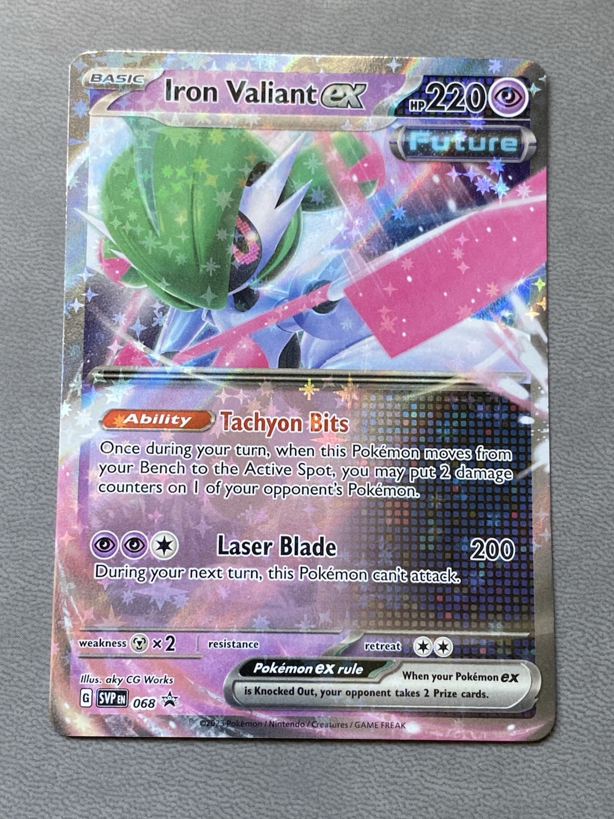 Iron Valiant Ex Pokemon 068 Black Star Promo NM
