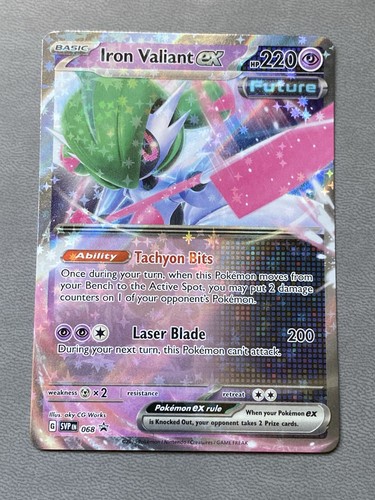 Iron Valiant Ex Pokemon 068 Black Star Promo NM