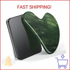 Gua Sha Facial Tools, Natural Jade Stone Guasha Tool for Face Acupuncture Therap