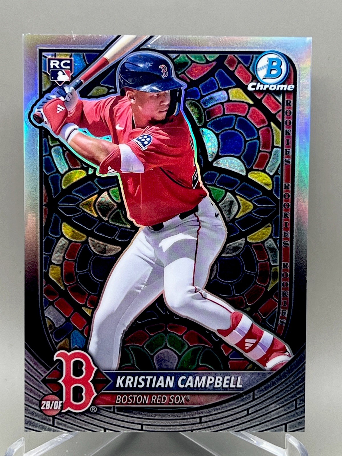 2025 Bowman Chrome - Kristian Campbell #58 Etched in Glass Variation Rookie 🔥🚀