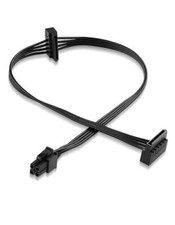 ATX 4PIN to Dual SATA 15 PIN Adapter Extension Cable for Mechanical HDDs SSDs