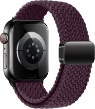 Braided Strap Compatible with Apple Watch 38mm 40mm 41mm 44mm Magnetic Clasp