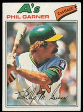 1977 TOPPS PHIL GARNER OAKLAND ATHLETICS #261 VG/EX