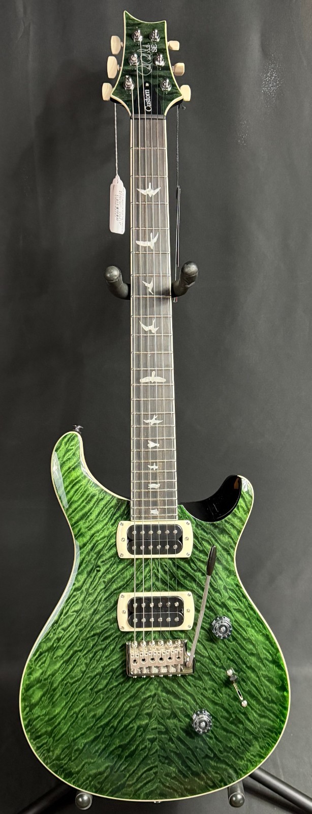 PRS SE Custom 24 Quilt Top Electric Guitar Teal Black Finish w/ Gig Bag