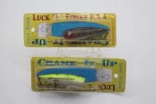2 LUCK E STRIKE BASS POPPERS CRANK IT UP TOPWATER LURES