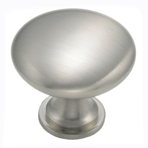 Design House 564609 1-1/4 дюйма Ручка для шкафа Гриб, матовый хром, 5 штук в упаковке