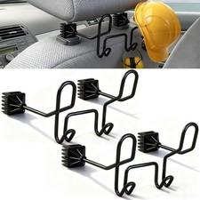 2-Pack Hard Hat Holder for Truck Seat - Dual Heavy Duty Car Headrest Hooks fo...