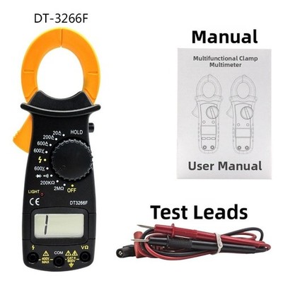 Digital Clamp Meter AC/DC Current Tester Voltage Measurement Up To 600V
