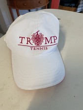 New Trump Tennis Cap By Imperial White Pink Trim