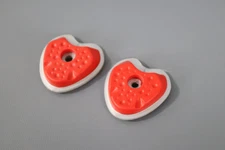 Sidi Shoe Replacement Rubber Heel Pad 3: Fits Millenium 3 Sole, Red