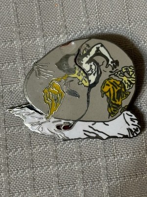 VTG ACME Studio SALVADOR DALI MUSEUM Geopoliticus Child Eggman Enamel Pin READ