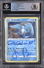 2022 Pokemon SWSH Silver Tempest #36 Articuno Jason Paige Signed BGS Auth Auto