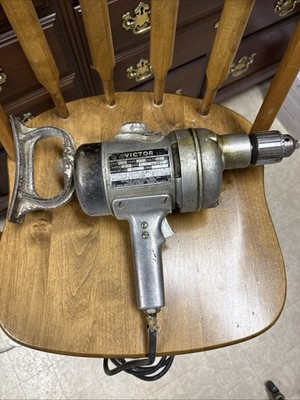 Vintage Victor Stanley Electric Tool Co Drill with Breast Plate Made In USA