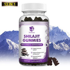 Himalayan Shilajit Gummies Organic, Extremely Potent, Fulvic Acid w/ Ashwagandha