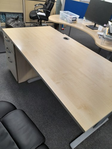 Impulse Freischwinger gerade Bürotisch B1200 x T800 x H730 mm + Podest - Bild 3 von 5
