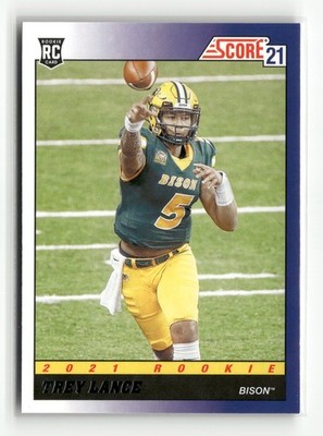 2021 Score #TB3 Trey Lance 1991 Throwback North Dakota State Bison
