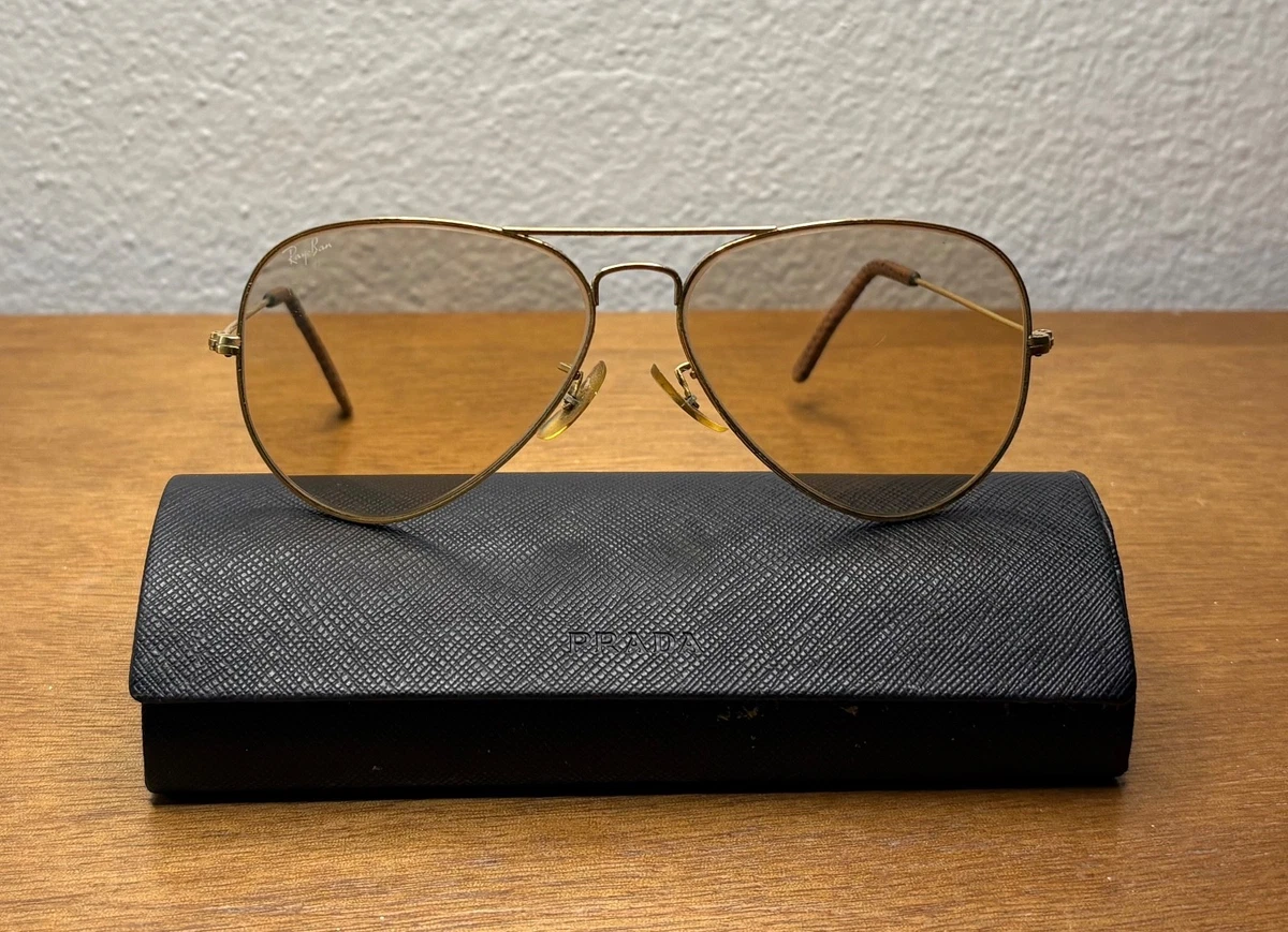Vintage Ralph Lauren unisex white mirror aviators with leather wrapped arms. Polo Ralph Lauren PH2277 6137 Glasses - US main image 2