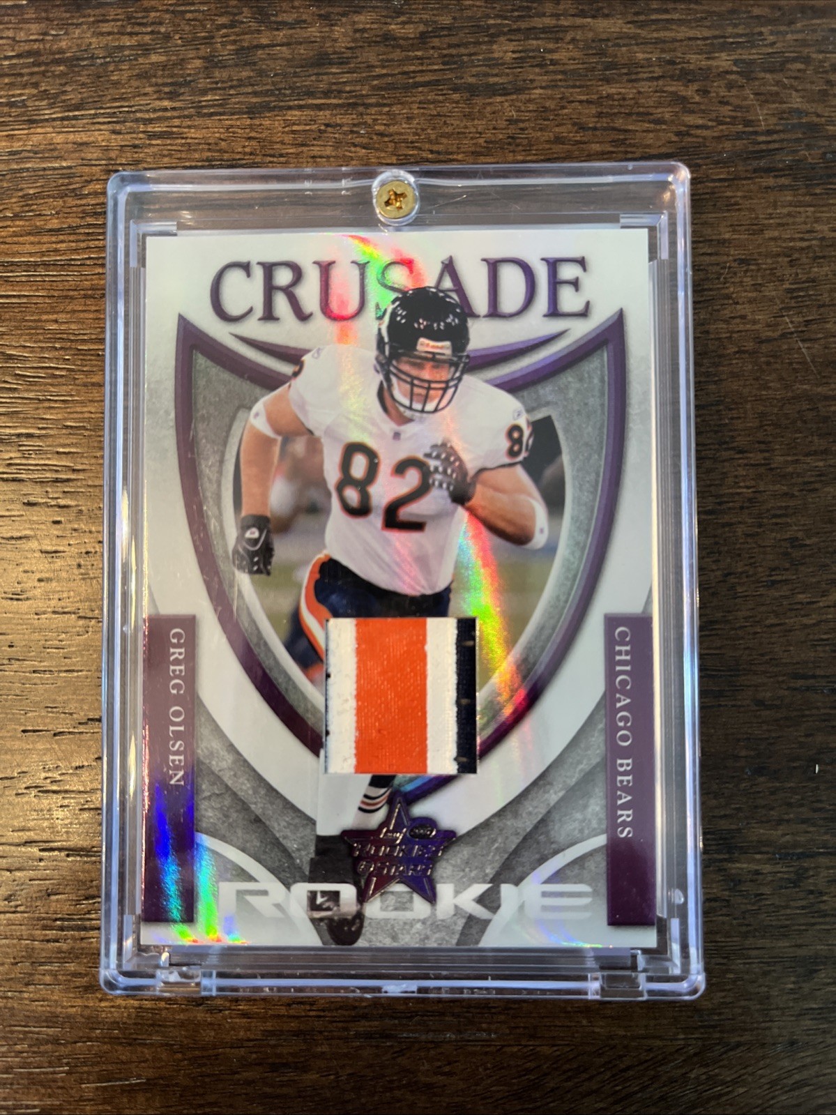 Greg Olsen Leaf Rookies & Stars Rookie Crusade #RC7 Purple
