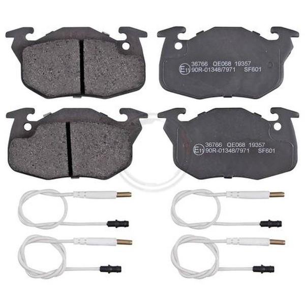 Bremsbelagsatz Inkl. VerschleißWarnkontakt 18 Mm A.B.S. FüR U.A. Peugeot 106-image
