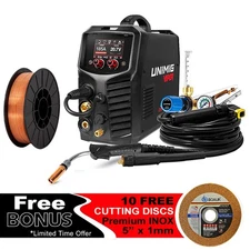 UNIMIG VIPER MULTI 185 Mig Tig Stick Welder Pulse + Torch Wire KUMJRVM185 U11260
