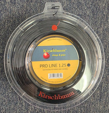 Kirschbaum Pro Line 17 Gauge 1.25mm 660' 200m Tennis String Reel Black