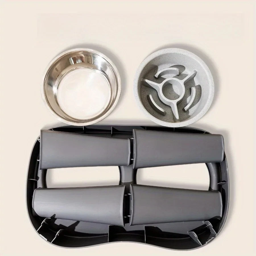 Erhöhter Hundenapf Futterstation abnehmbar faltbar Kunststoff All-in-One - Bild 2 von 4