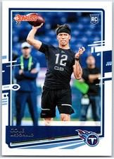 #298 Cole McDonald, Buffalo Bills - RC 2020 Donruss Base