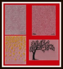 4x Embossing Folders Inc Sizzix & Crafts Too Card Making