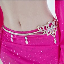 Fashion Women Waist Chain Belly Dancing Belt Jewelry Outfit Costume Rhinestone