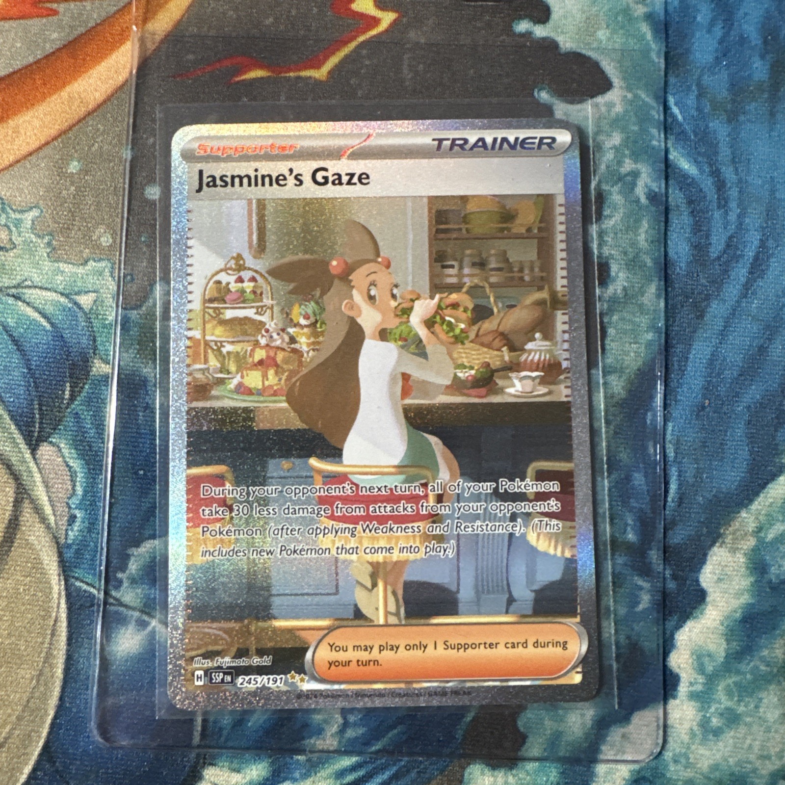 Jasmine's Gaze 245/191 Sv08: Surging Sparks Holo Pokémon Trainer Card