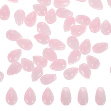 Teardrop Czech Glass Beads, 50 Pcs Bohemia Beads, Pink, 6x9mm