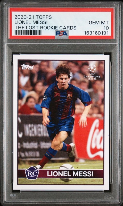 Lionel Messi 2020-21 Topps The Lost Rookie Card RC PSA 10 Barcelona Argentina