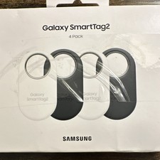 Samsung Galaxy SmartTag2 Tracker 4 Pack Black and White