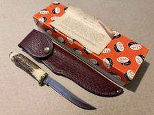 Case Knife Fixed Blade 5300 Stag Apache (45 of 2000) Vtg Vintage 1981
