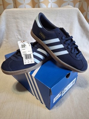 adidas Stadt Men's Size 8.5 NINDIG/CLESKY/GUMS Suede Originals JQ9008 New In Box