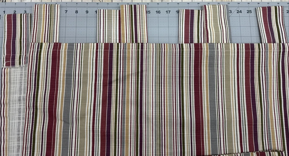 Pier 1 Imports Multicolor Stripe Cotton Curtain Tabs 53x79 #24 - Image 4 of 4